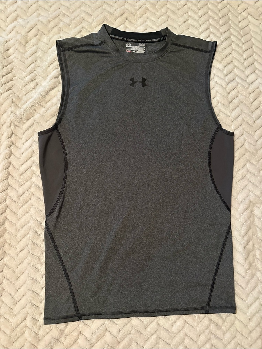 Under Armour Men’s Sleeveless Compression Athletic Tank - Dark Gray